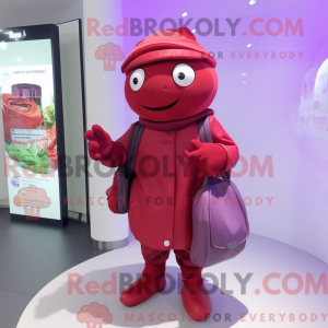 Red Spinach mascot costume...