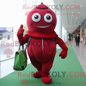 Red Spinach mascot costume...