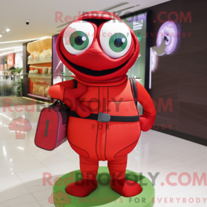 Red Spinach mascot costume...