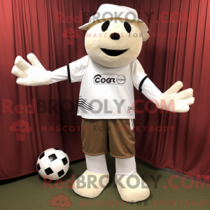 White Soccer Goal maskot...