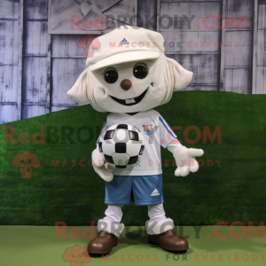 White Soccer Goal maskot...