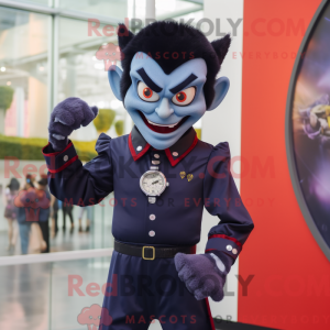 Navy Vampyr maskot kostume...