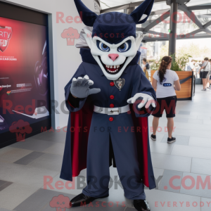 Navy Vampire mascot costume...