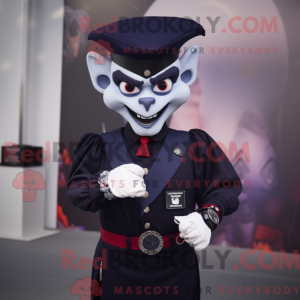 Navy Vampyr maskot kostume...