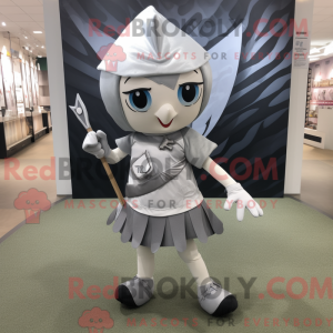 Silver Knife Thrower mascot...