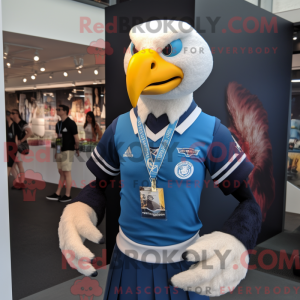 Blue Bald Eagle mascot...