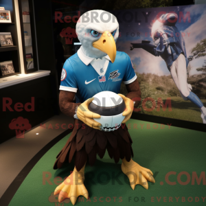 Blue Bald Eagle mascot...