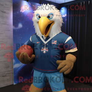 Blue Bald Eagle mascot...