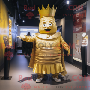 Gold King mascot costume...