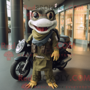 Oliven Barracuda maskot...