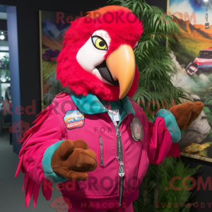 Magenta Macaw mascot...