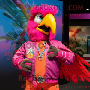 Magenta Macaw mascot...