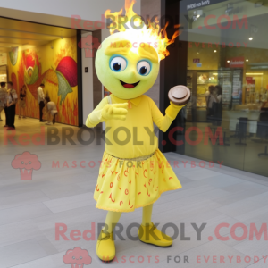 Citrongul Fire Eater maskot...