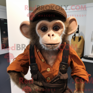 Rust Capuchin Monkey mascot...