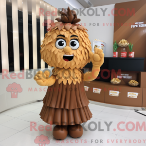 Brown Pop Corn mascot...