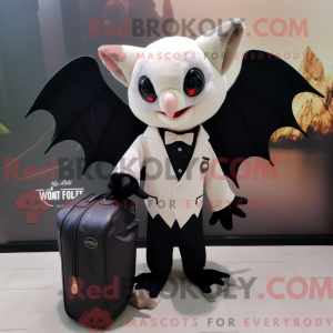 Cream Fruit Bat maskot...