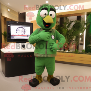 Forest Green Kiwi mascot...