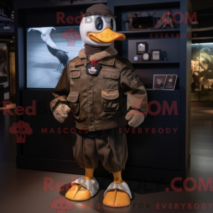 Brown Muscovy Duck mascot...