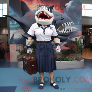 Navy Megalodon maskot...