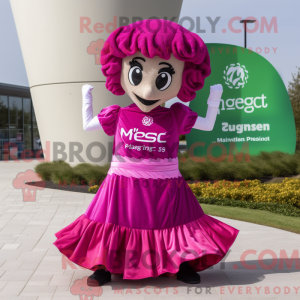 Magenta irsk dança máscara...