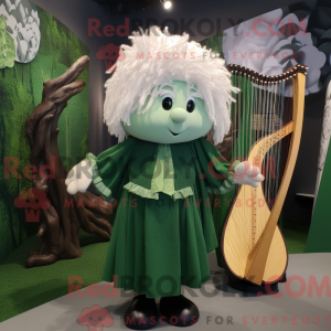 Forest Green Celtic Harp...