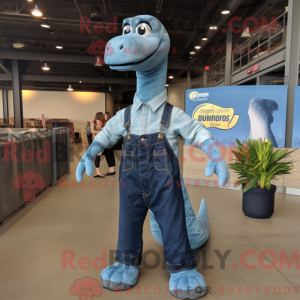 Hvid Brachiosaurus maskot...