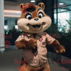 Rust Chipmunk Maskottchen...