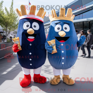 Navy French Fries mascot...