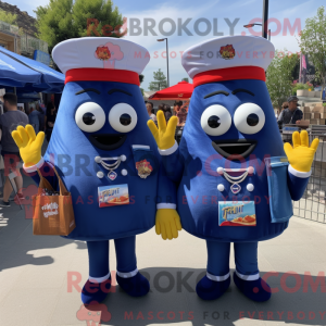 Navy French Fries mascot...