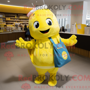 Yellow Ice mascot costume...