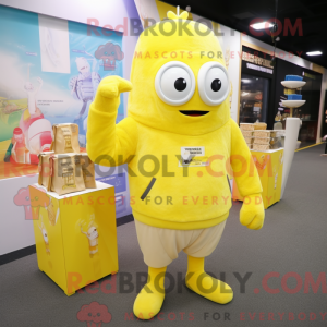 Gul Ice maskot kostume...