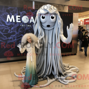 Sølv Medusa maskot kostume...