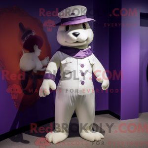 Purple Ermine mascot...