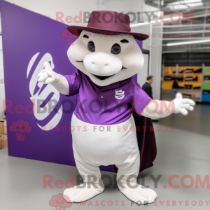 Purple Ermine mascot...