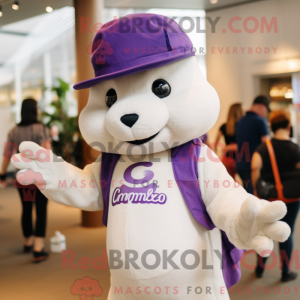 Purple Ermine mascot...