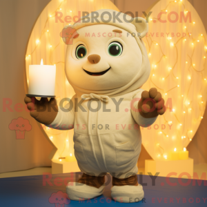 Beige Scented Candle mascot...