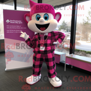 Magenta Tooth Fairy mascot...