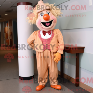 Peach Clown Maskottchen...