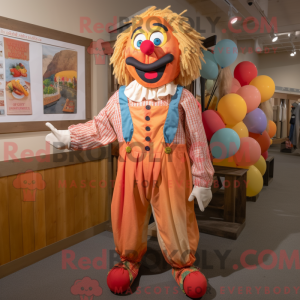 Peach Clown Maskottchen...