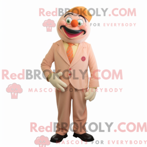 Peach Clown maskot kostume...