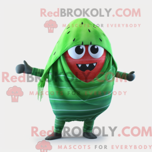 Grønn vannmelon maskot...