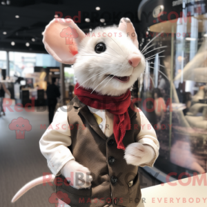 Cream Rat mascot costume...