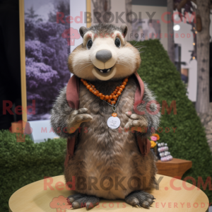 Marmot maskot kostume...