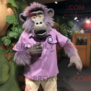 Purple Baboon mascot...