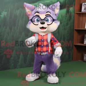 Lavender Fox mascot costume...
