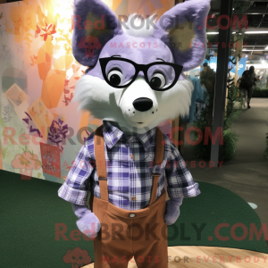 Lavender Fox Maskottchen...