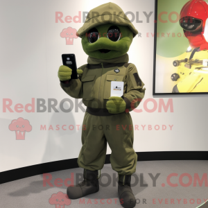 Olive Commando mascot...