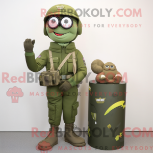 Olive Commando maskot...