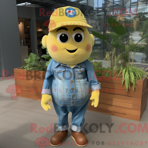 Citrongul kartoffel maskot...