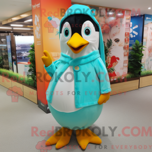 Turkis Penguin maskot...